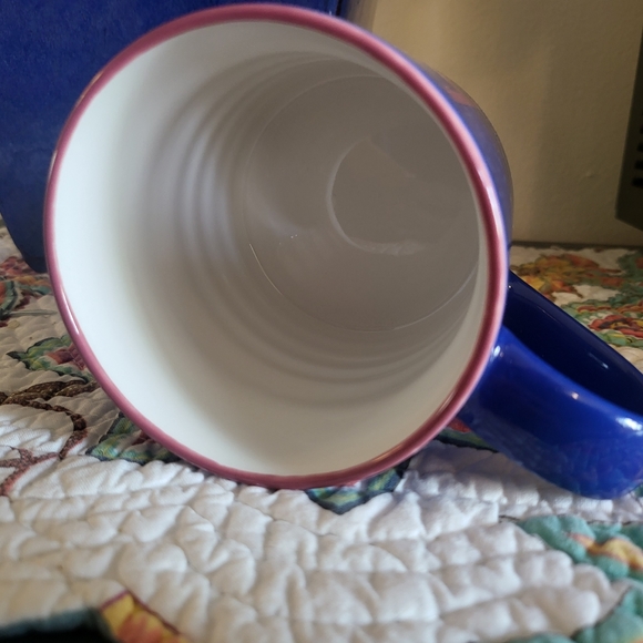 "K" Opal House Stoneware Monogram Personal Name Initial Mug - Picture 2 of 3